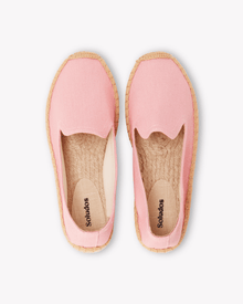 Women's Platform Smoking Espadrille | Woven Color | Dusty Rose Pink - Womens Espadrilles - Dusty Rose Pink - ET2C - 