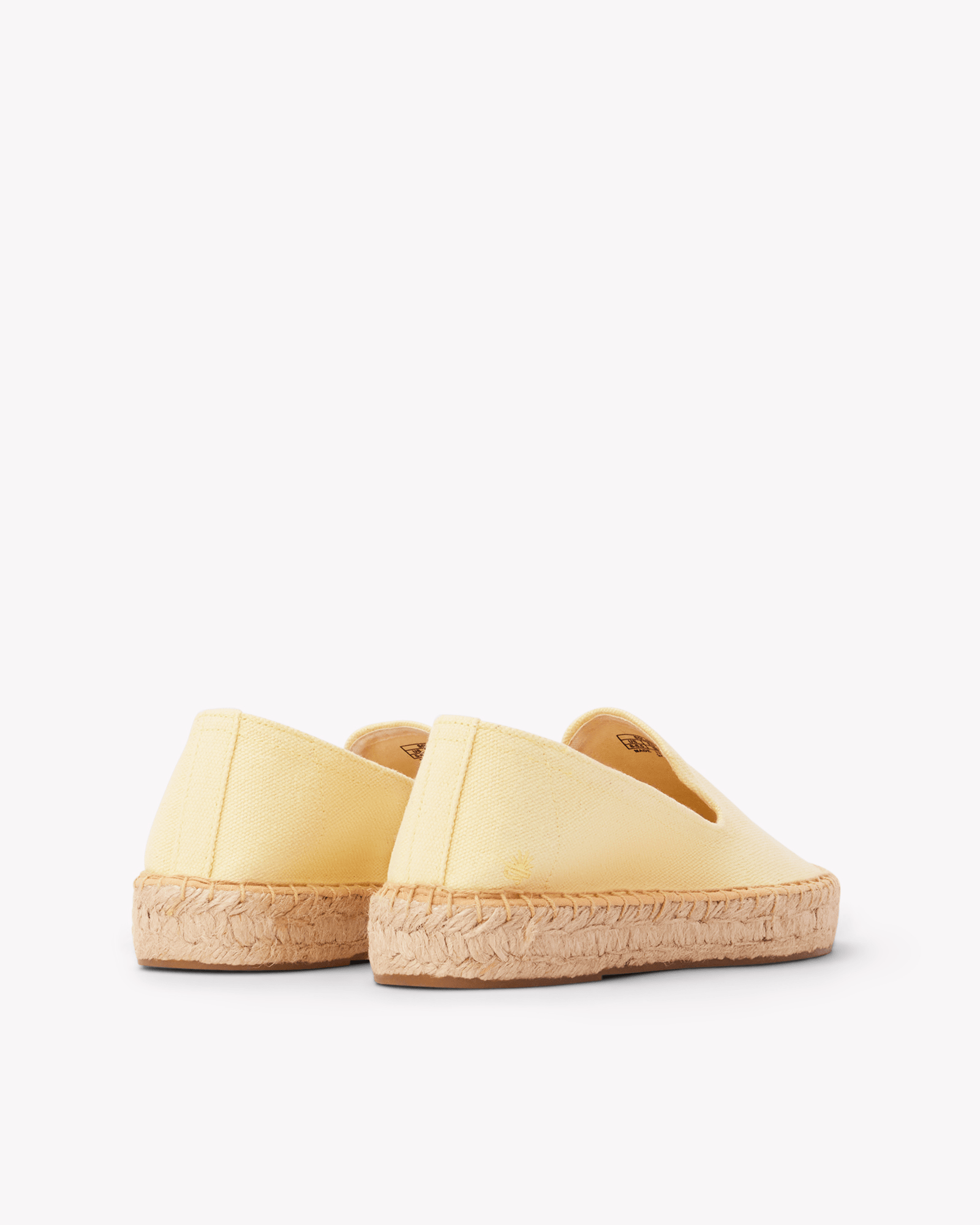 Women's Platform Smoking Espadrille | Woven Color | Butter Yellow - Womens Espadrilles - Butter Yellow - ET2C - 