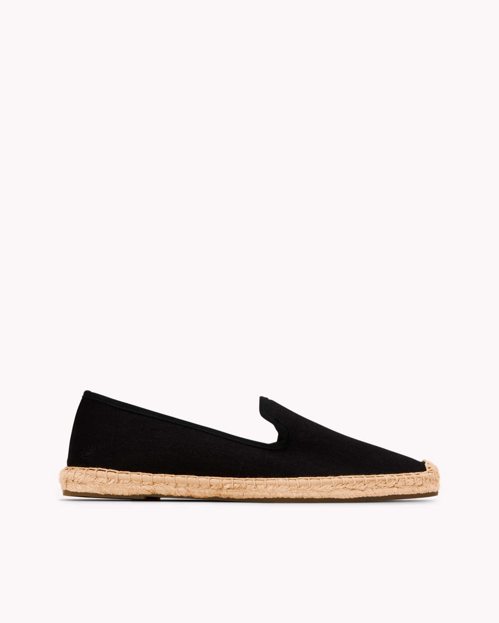 The Smoking Slipper - Tonal Piping - Tonal Black - Women's - Women's Espadrilles - Tonal Black - Soludos - 