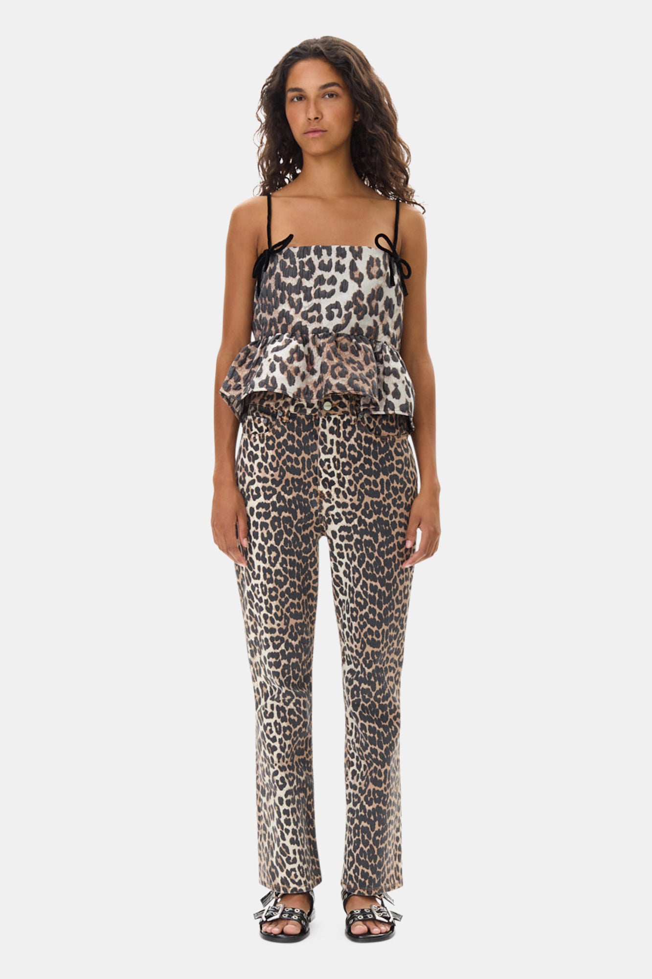 3D Jacquard Top | Leopard