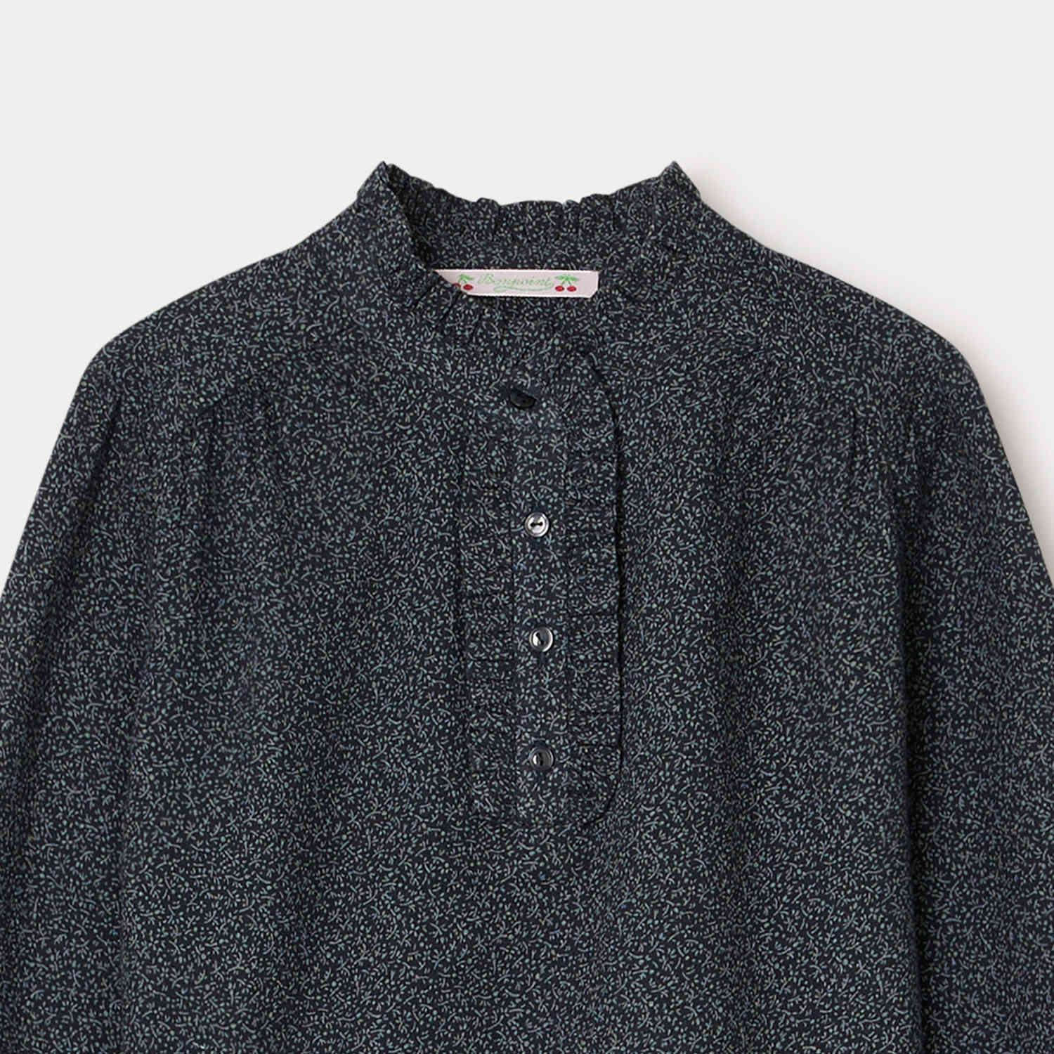 Girl | Juna Blouse | Slate Gray