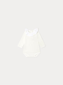 Girl | April Onesie With Embroidered Collar | Acid Yellow
