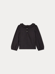 Girl | Timber Embroidered Blouse | Slate Grey