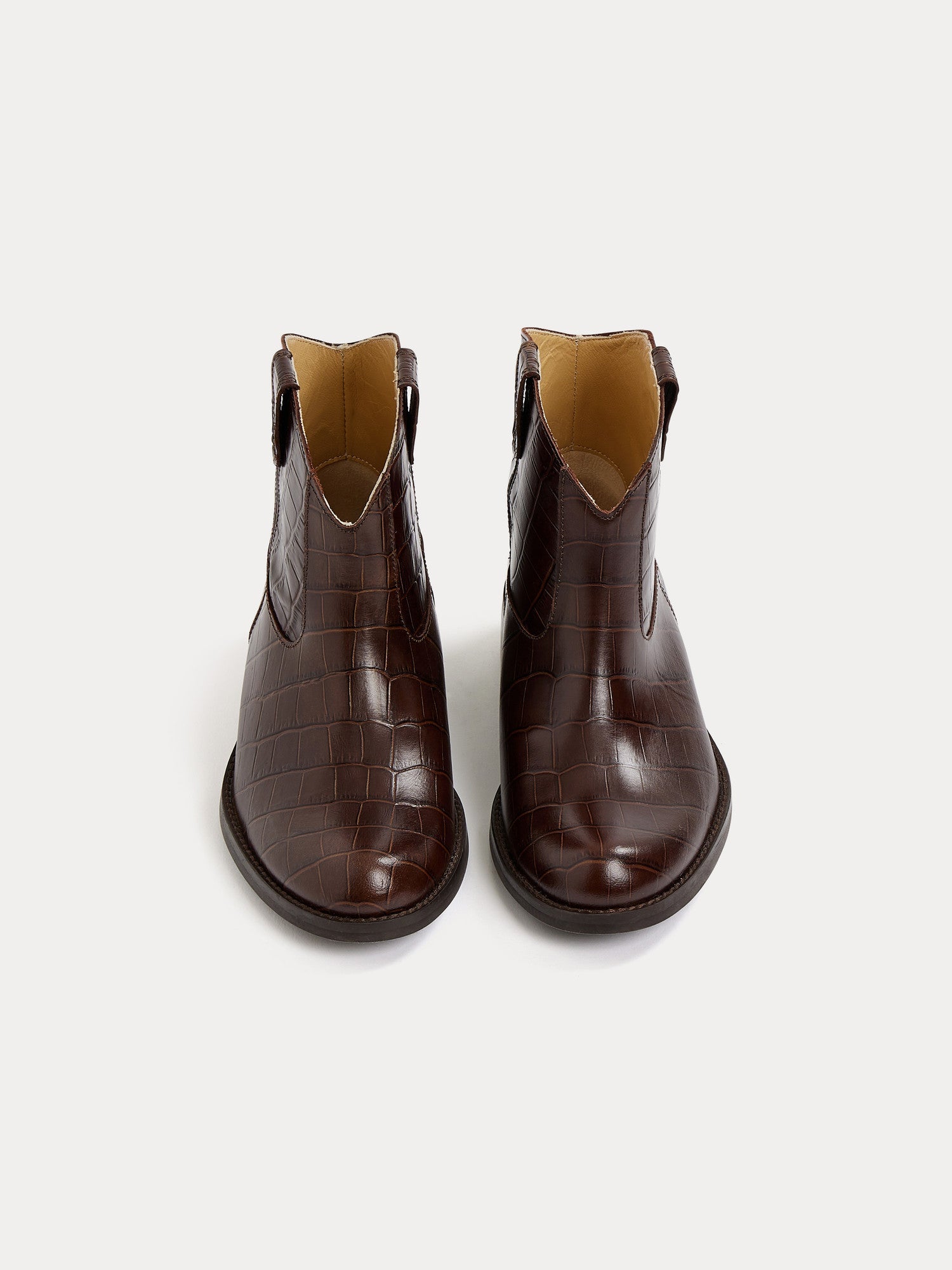 Girl | Santiag Ankle Boots | Chocolate
