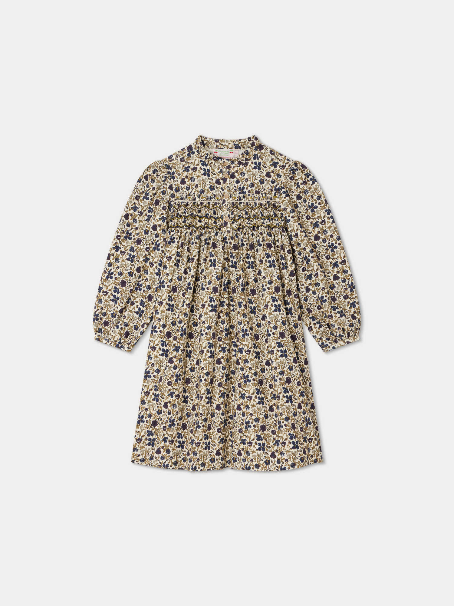 Girl | Tamsin Smocked Dress | Beige