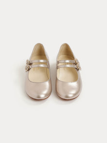 Girl | Tam Mary Jane Shoes | Golden White