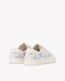 Women's Ibiza Classic Sneaker | Embroidery | Draper Blue Florals - Oasis White - Womens Espadrilles - Draper Blue Florals - Oasis White - Soludos - 