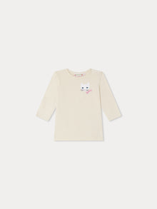 Girl | Tahsina Long Sleeved T Shirt | Alabaster White