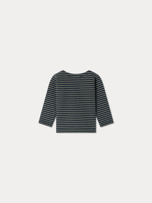 Boy | Tourbillon Striped Top | Celadon Green Stripes