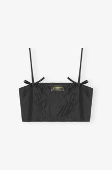 Duchesse Nylon Strap Top | Black