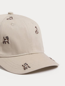 Boy | Arnold Cap With Dog Patterns | Beige