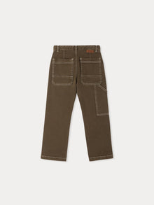 Boy | Gaël Pants In Khaki Denim | Khaki