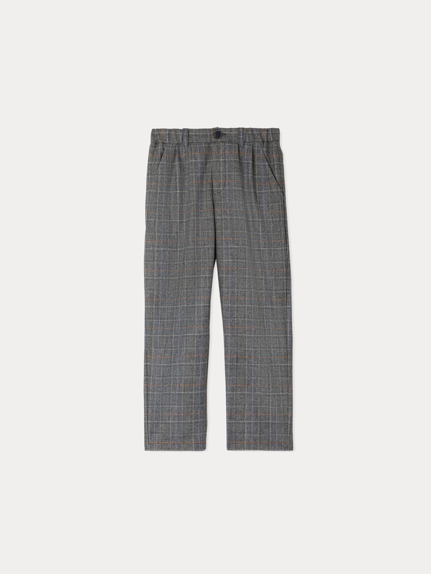 Boy | Stephen Glen Plaid Pants | Slate Gray