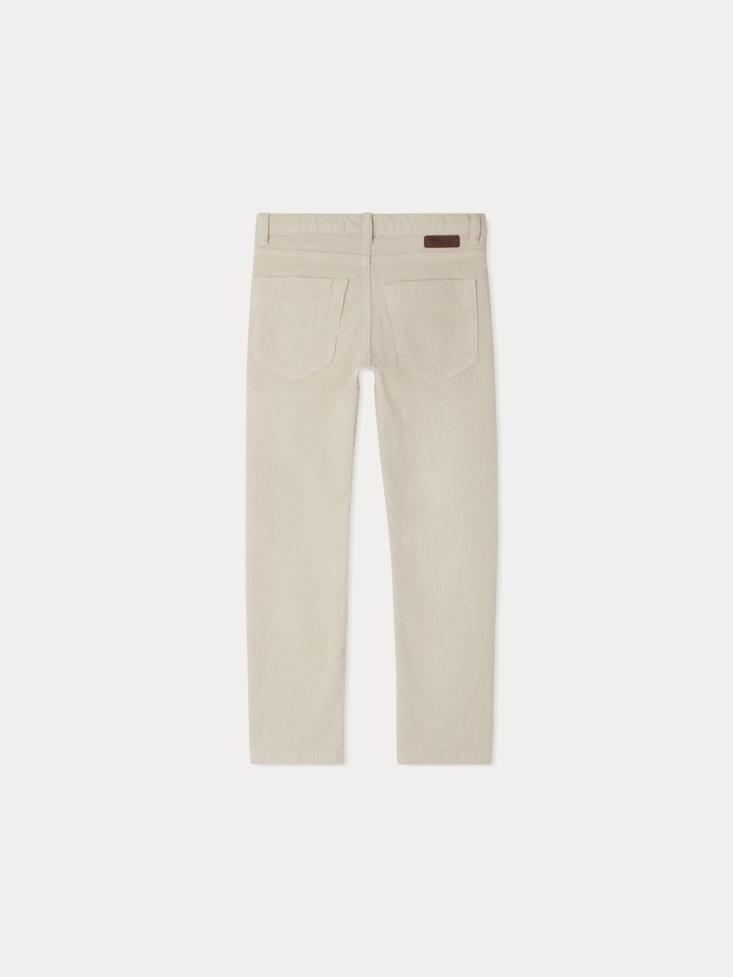 Boy | Dewey White Corduroy Pants | Natural