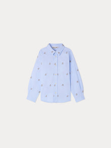Boy | Daho Shirt With Blue Prints | Blue