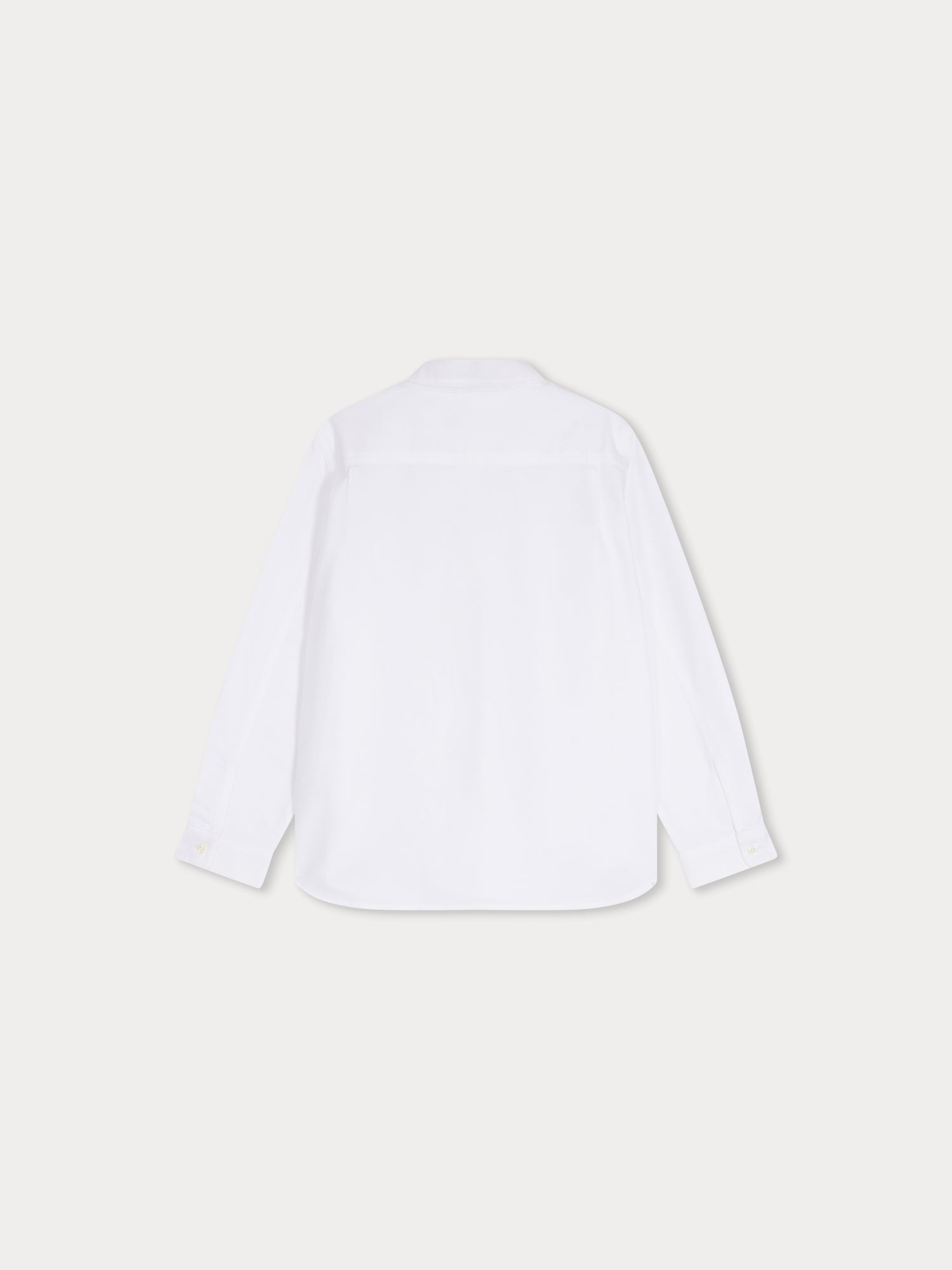 Boy | Tangui Dog Embroidery Shirt | White Milk
