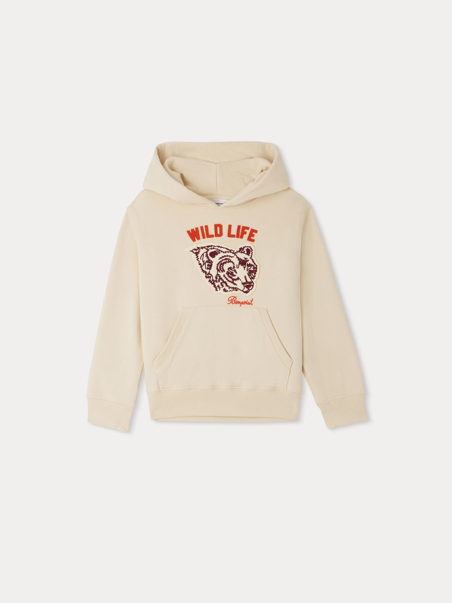 Boy | Barack Sweatshirt With Bear Patch | Sand