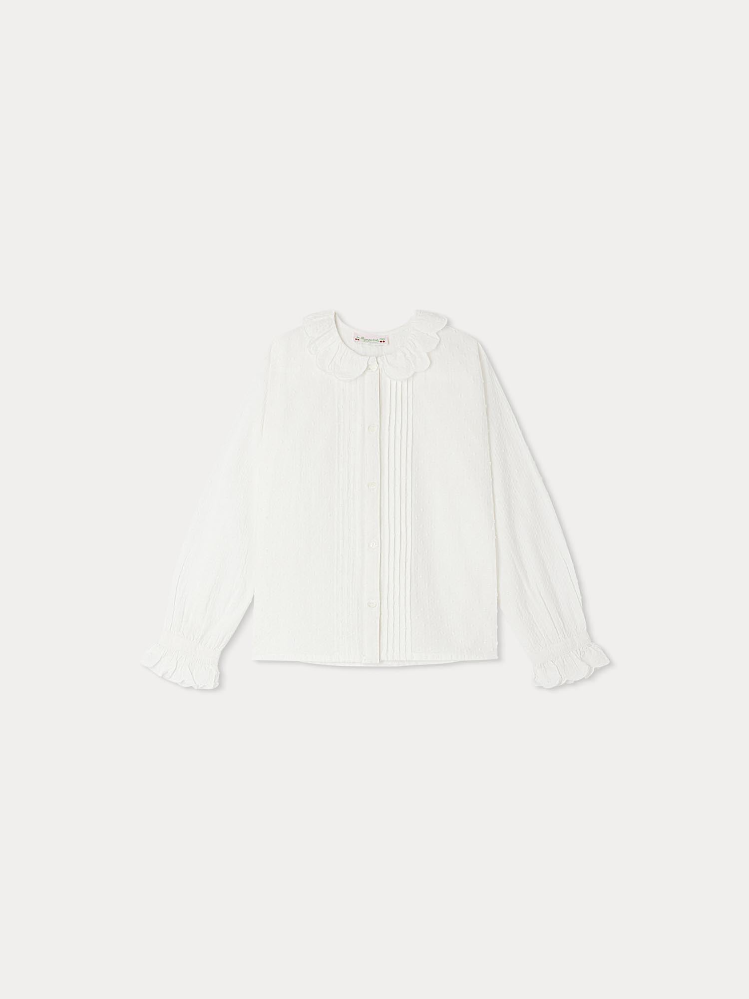 Girl | Dorina Ruffled Blouse | Milk White