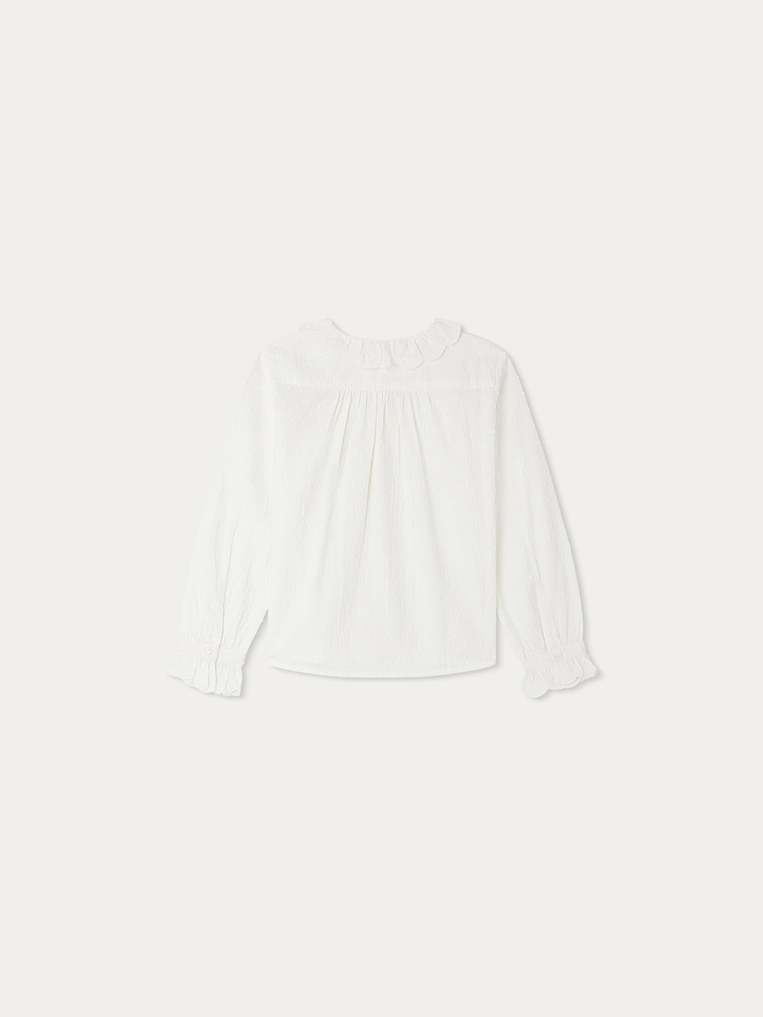 Girl | Dorina Ruffled Blouse | Milk White