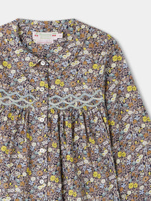 Girl | Gwenaelle Blouse In Liberty Fabric | Slate Gray