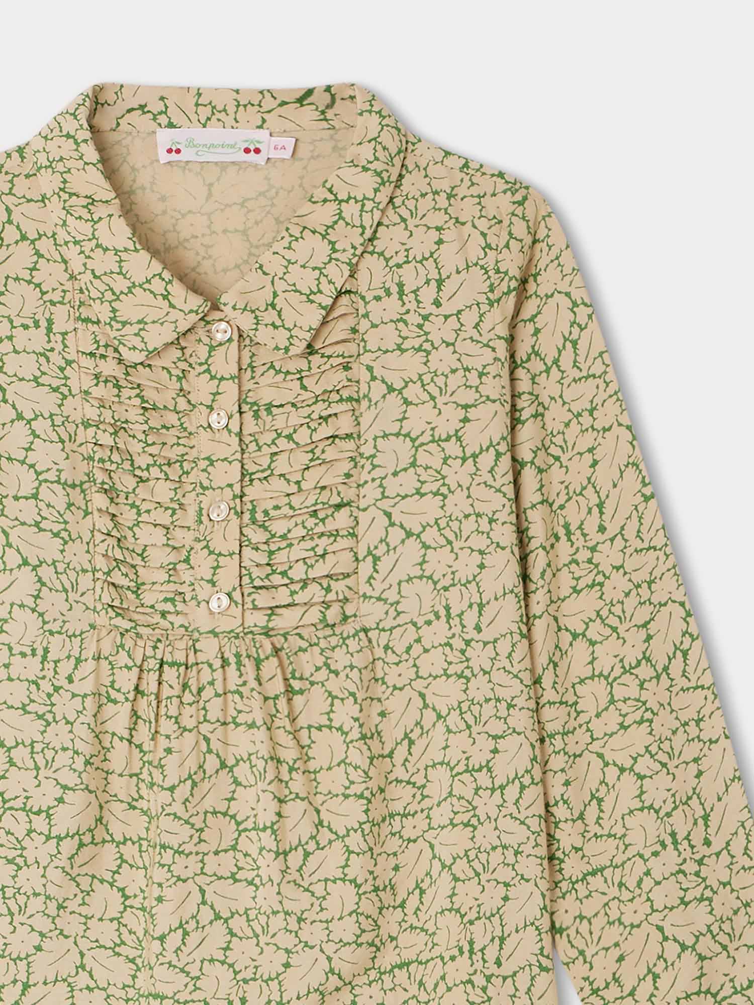 Girl | Glycine Pleated Collar Blouse | Clover