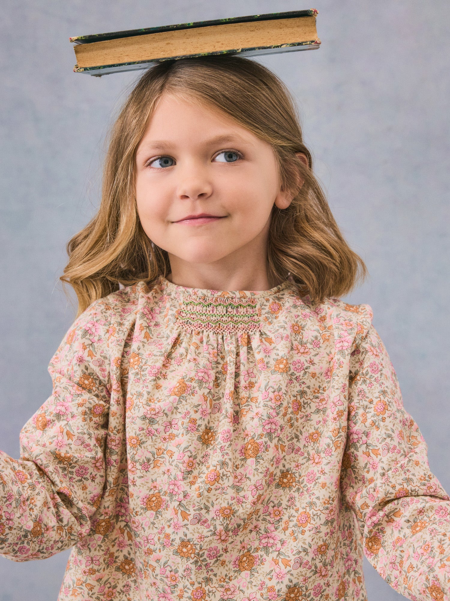 Girl | Biancarosa Pink Liberty Fabric Blouse | Baby Pink