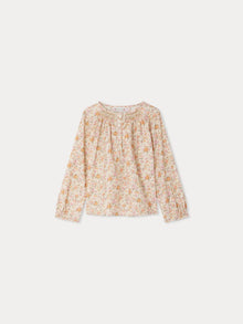 Girl | Biancarosa Pink Liberty Fabric Blouse | Baby Pink