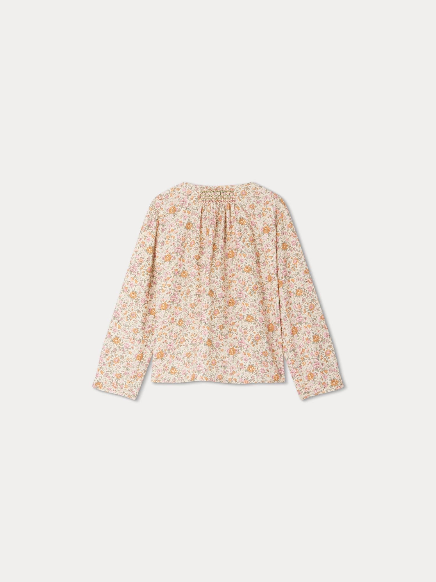 Girl | Biancarosa Pink Liberty Fabric Blouse | Baby Pink