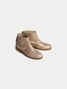Girl | Giara Gold Leather Boots | Gold