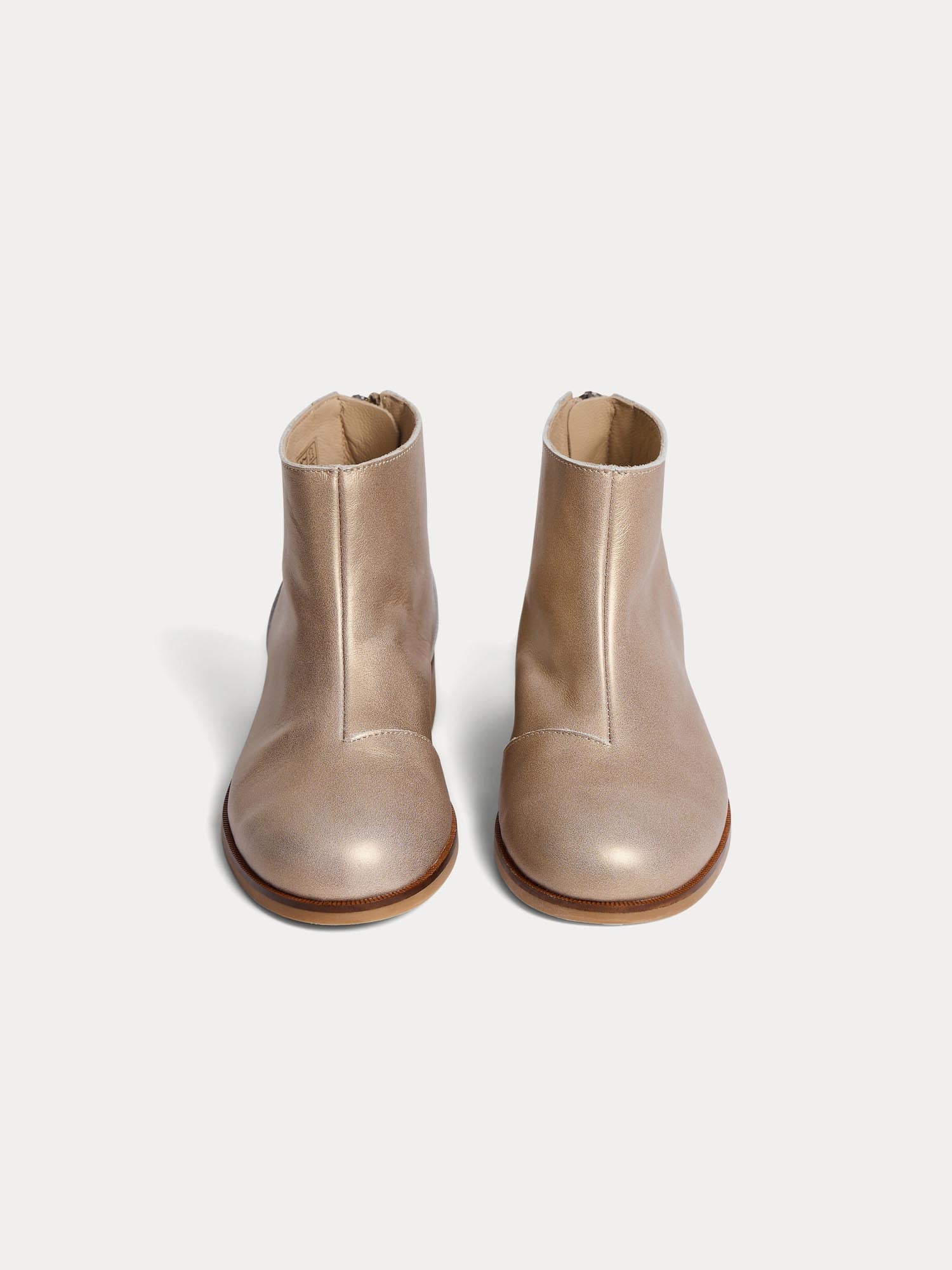 Girl | Giara Gold Leather Boots | Gold