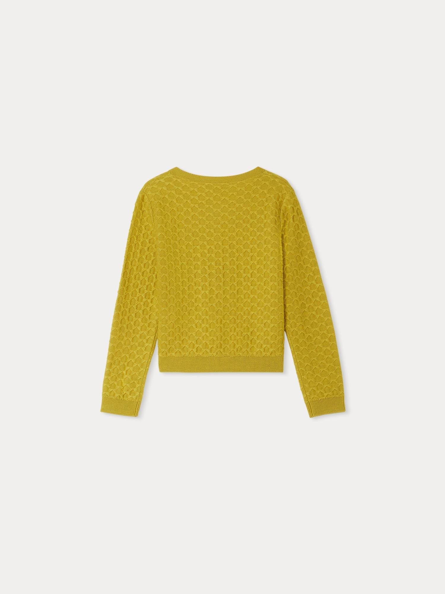 Girl | Garancie Cardigan In Green Wool | Anise