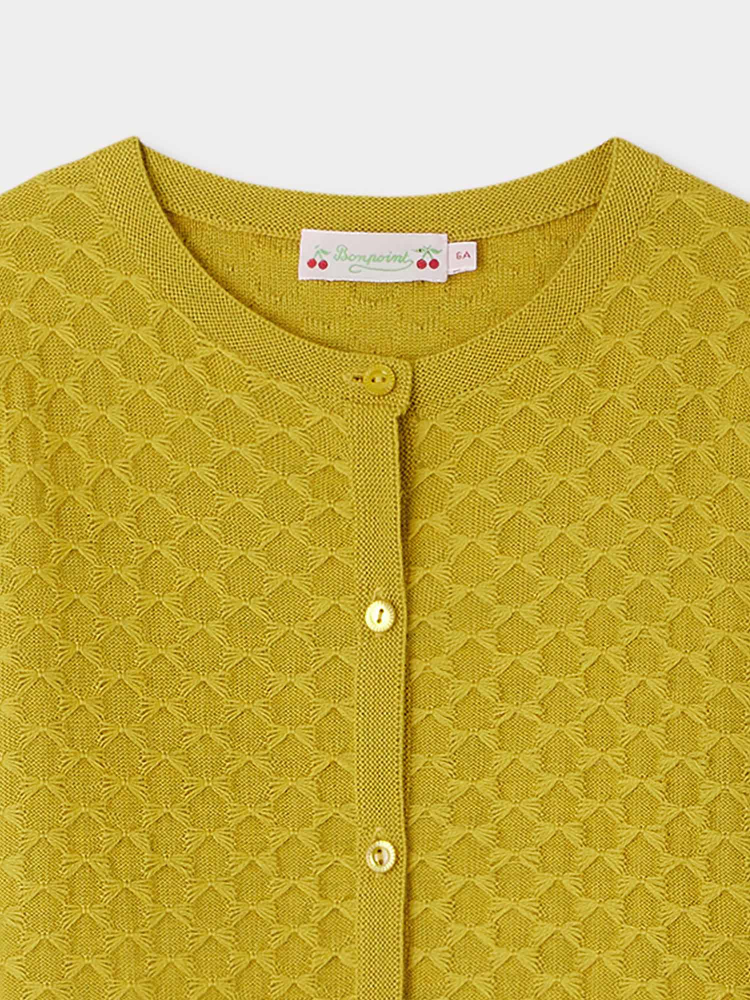 Girl | Garancie Cardigan In Green Wool | Anise
