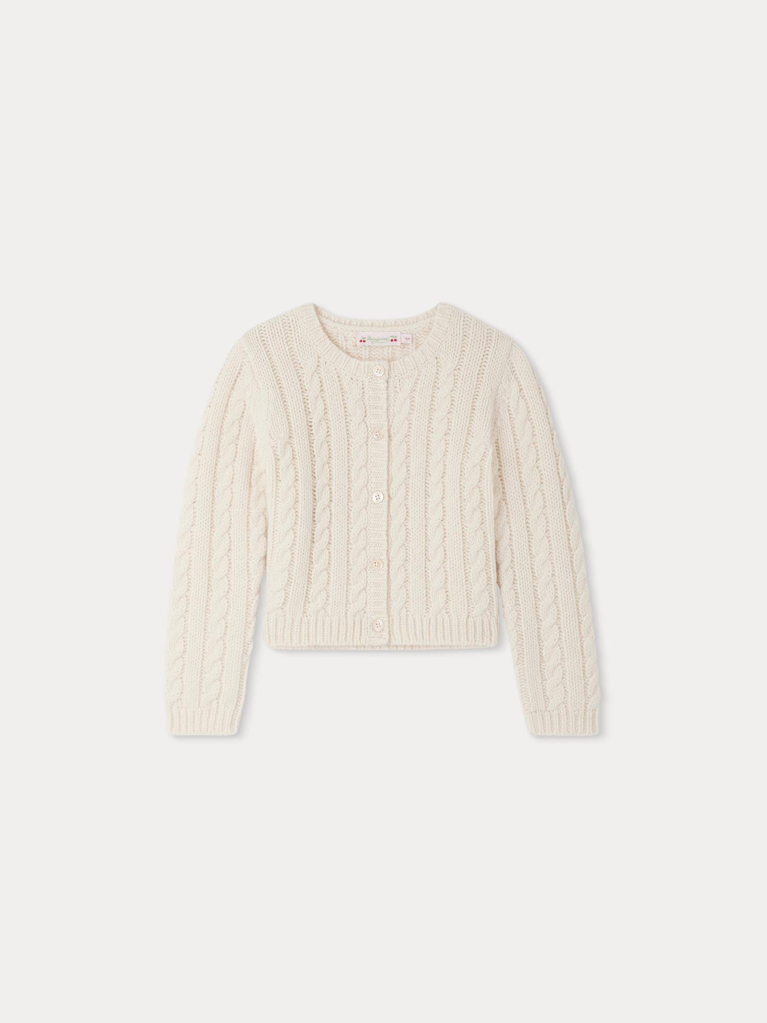 Girl | Dallulah Wool Cardigan | Milk White