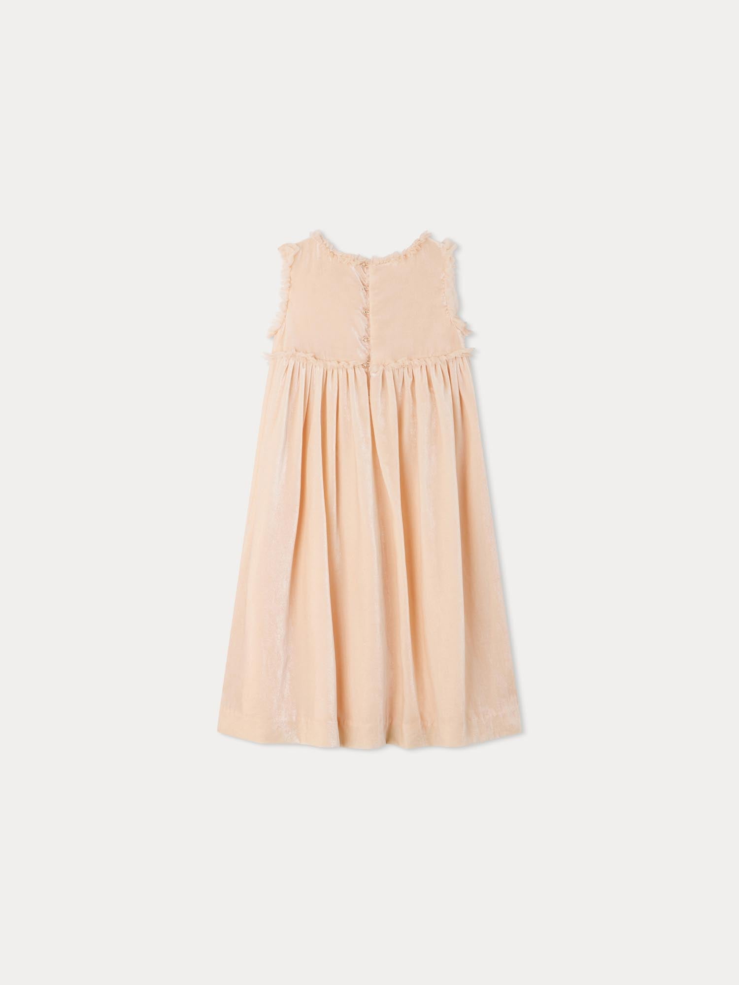 Girl | Giulia Embroidered Dress | Camellia Pink