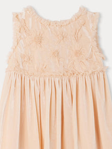 Girl | Giulia Embroidered Dress | Camellia Pink