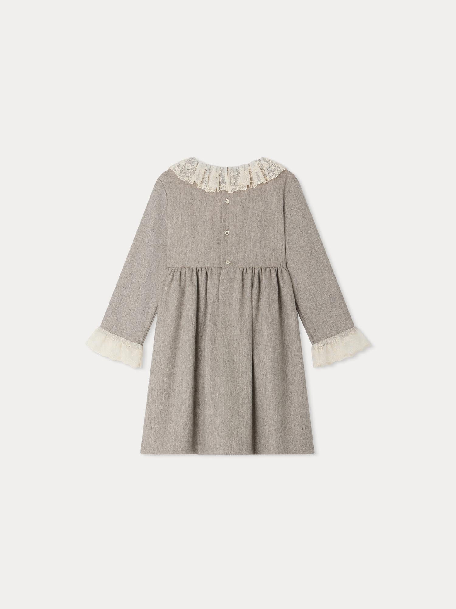 Girl | Flavie Dress With Embroidered Collar | Chip