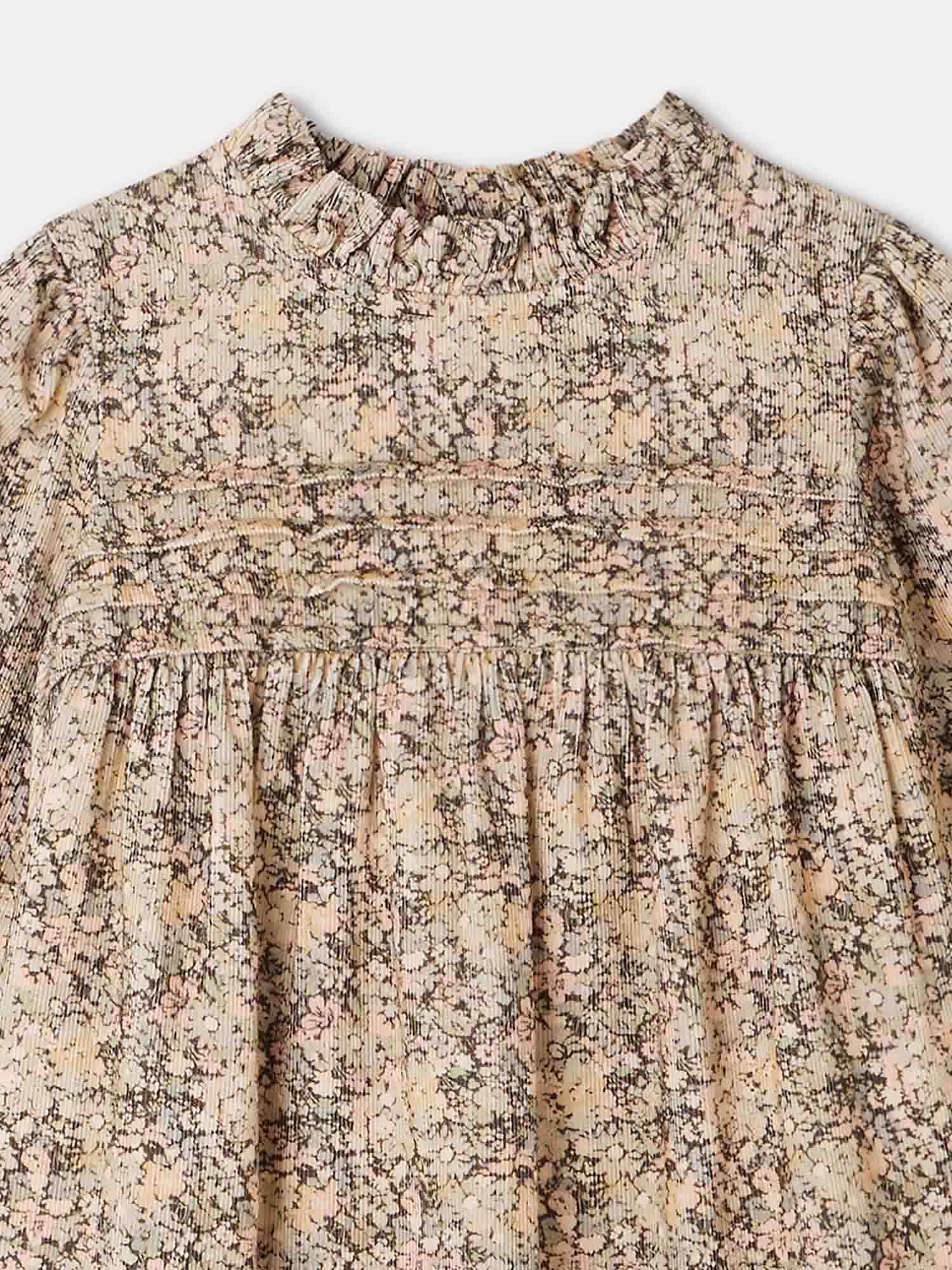 Girl | Topaz Floral Print Dress | Verdigris