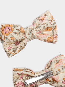 Girl | Tutu Barrette In Liberty Fabric | Baby Pink