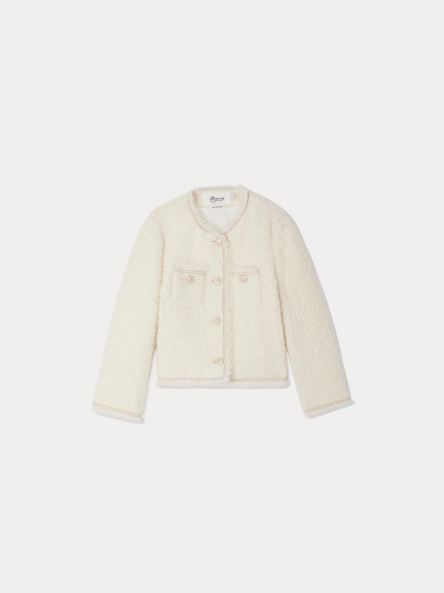 Girl | Giacinta Tweed Jacket | Ivory
