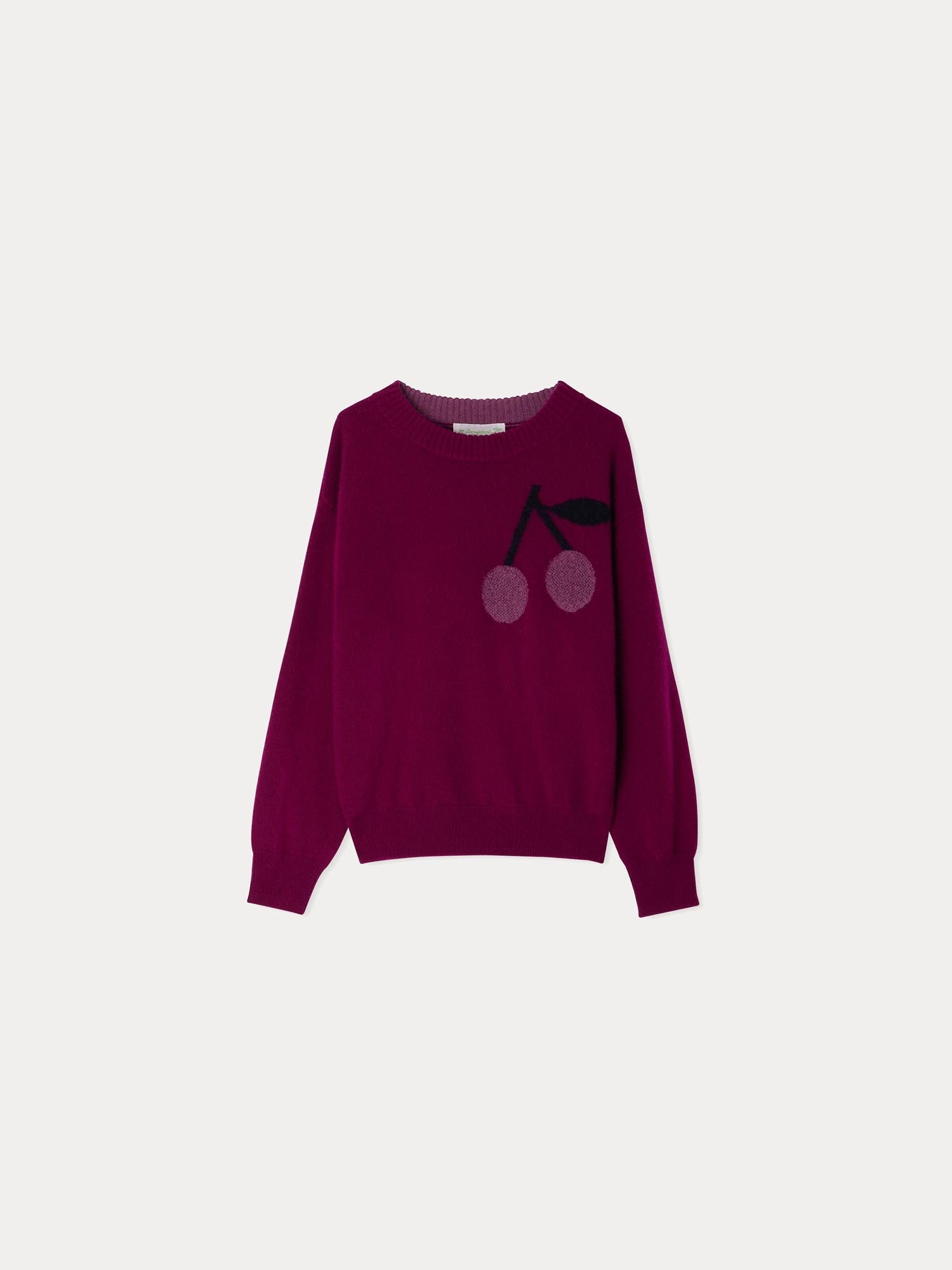 Girl | Anumati Purple Cashmere Sweater | Burgundy