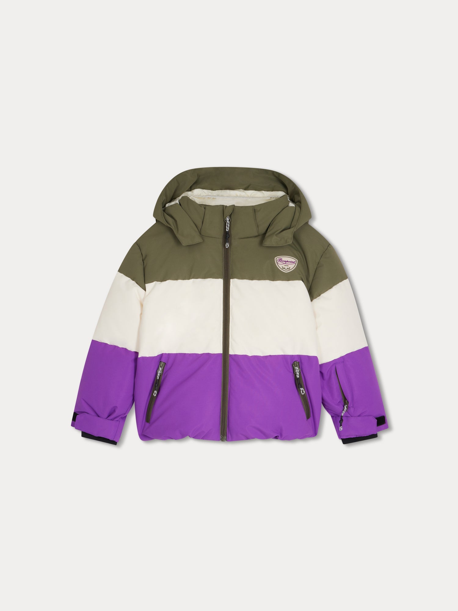 Girl | Deyna Two Tone Ski Down Jacket | Damson