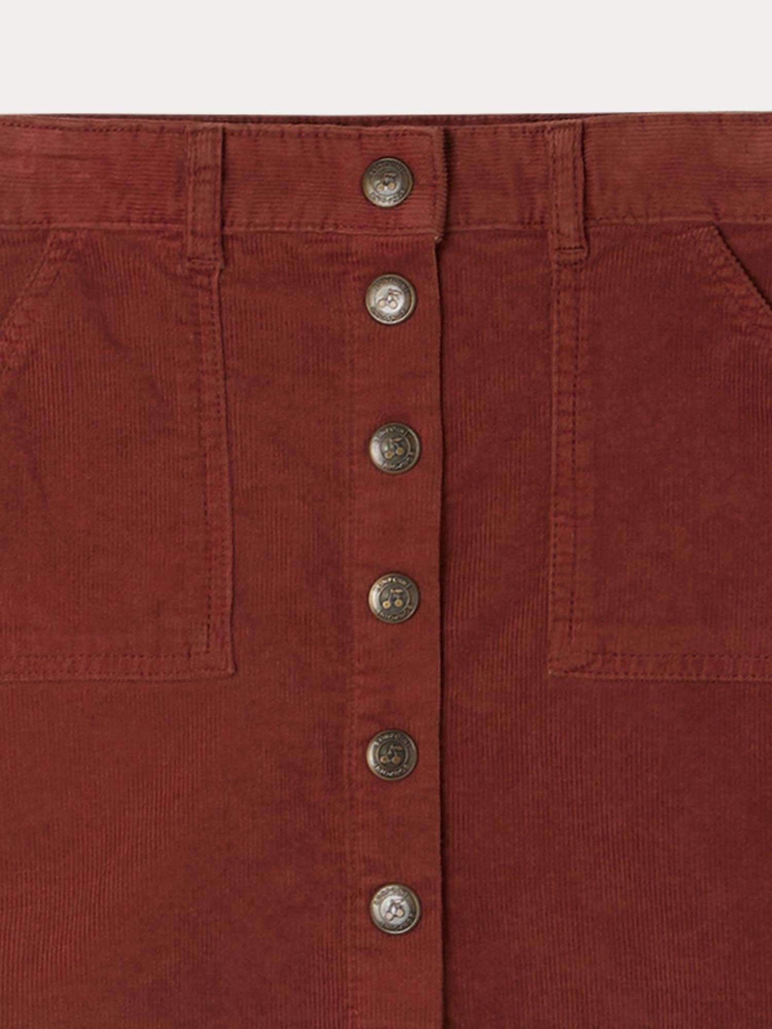 Girl | Dexie Corduroy Skirt | Chestnut
