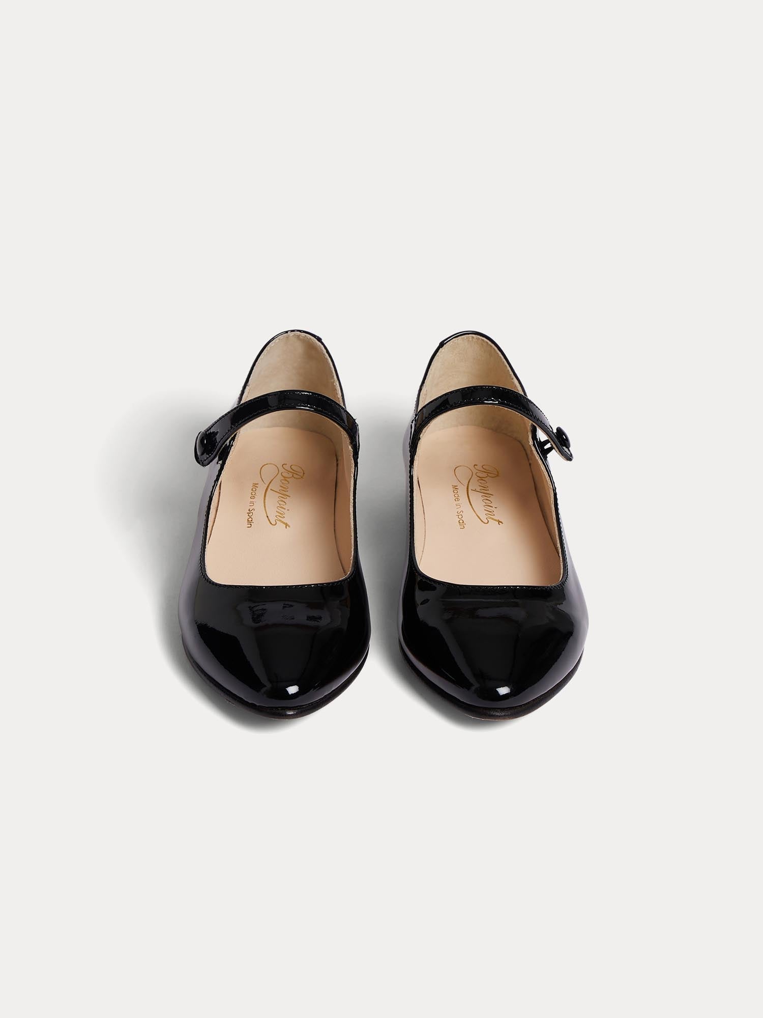 Girl | Belinda Leather Mary Janes | Black