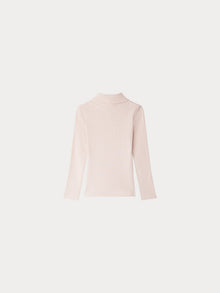 Girl | Light Pink Tahiti Turtleneck T Shirt | Pink Blush