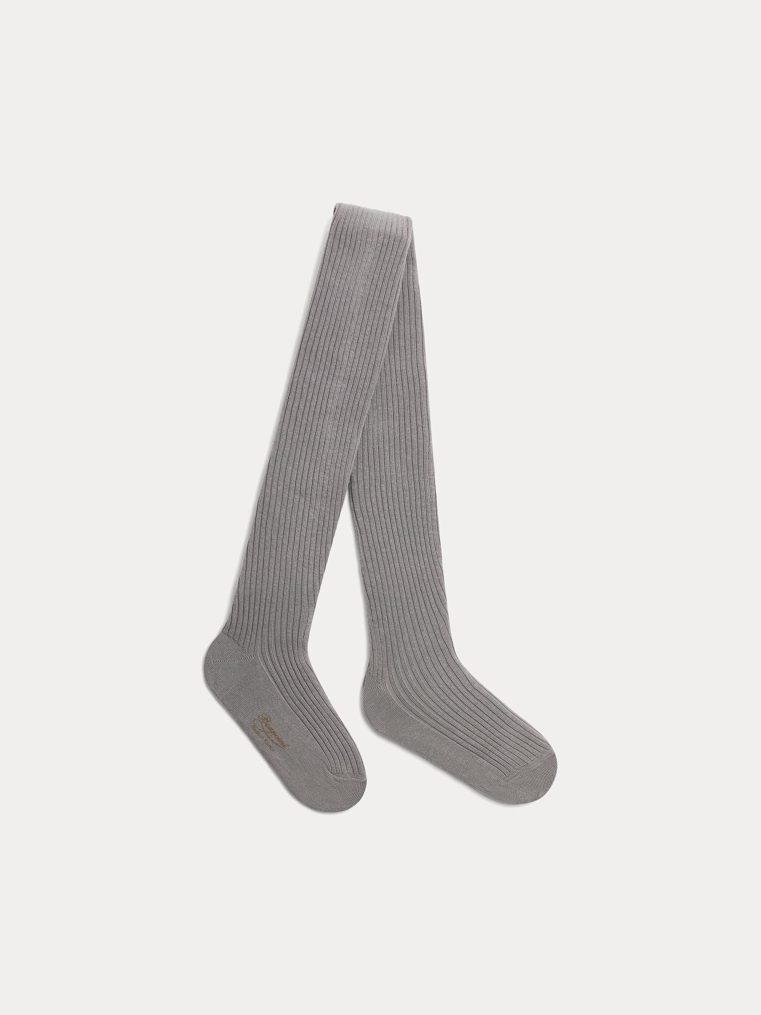 Girl | Thomina Green Cotton Tights | Linden