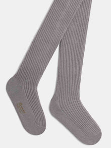 Girl | Thomina Green Cotton Tights | Linden