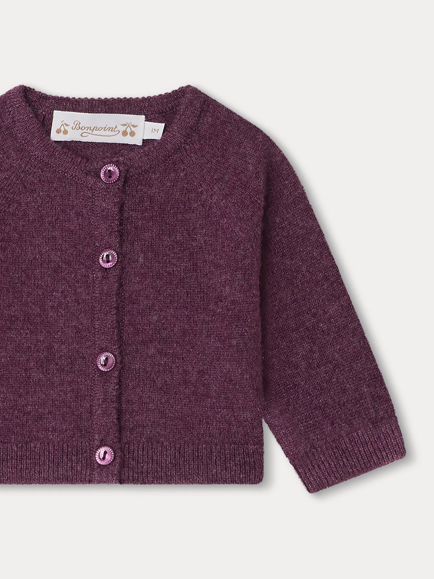 Girl | Giusta Cashmere Cardigan | Fig
