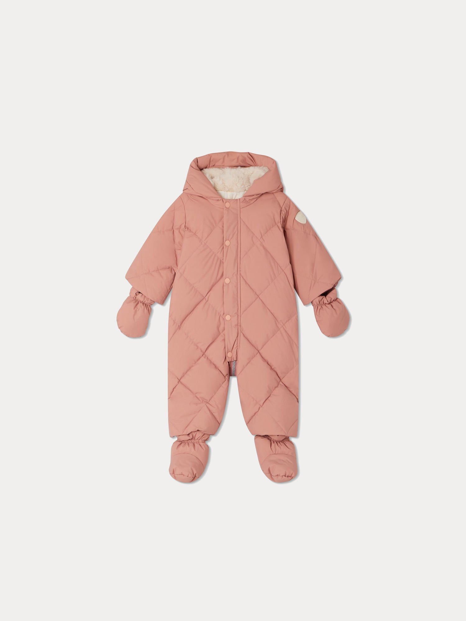 Girl | Gonsnow Pink Recycled Fabric Snowsuit | Pink Blush