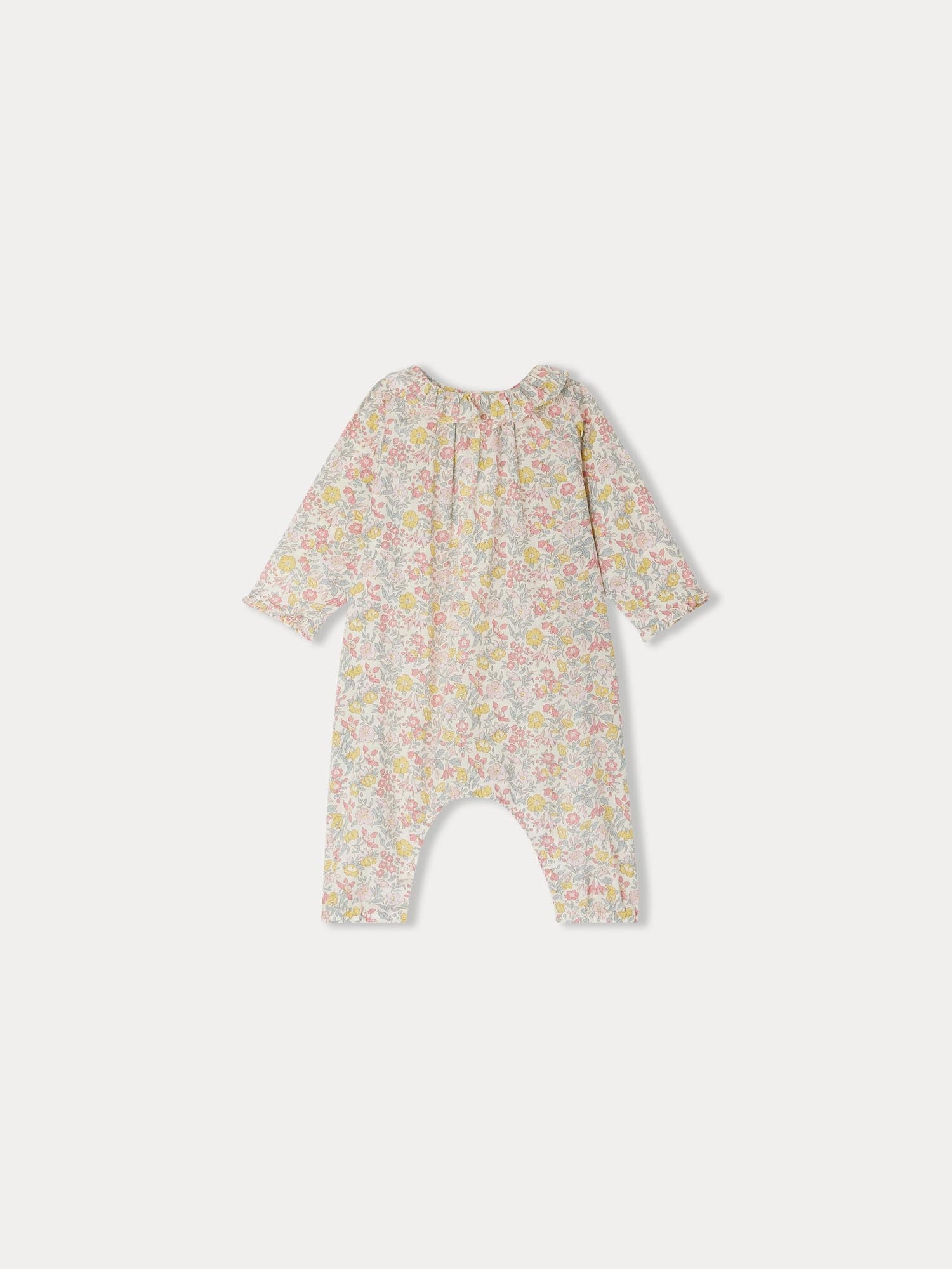 Girl | Georgia Jumpsuit In Liberty Fabric | Orange Flowers