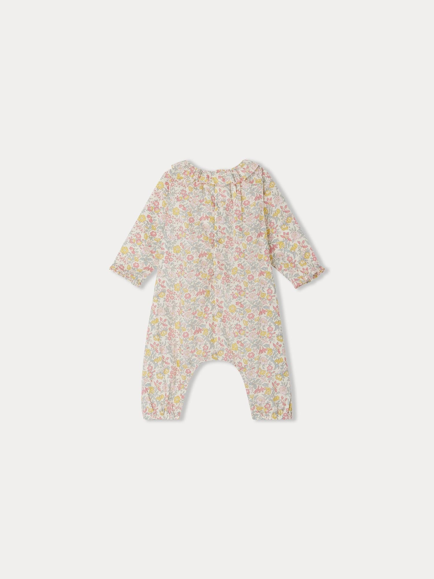 Girl | Georgia Jumpsuit In Liberty Fabric | Orange Flowers
